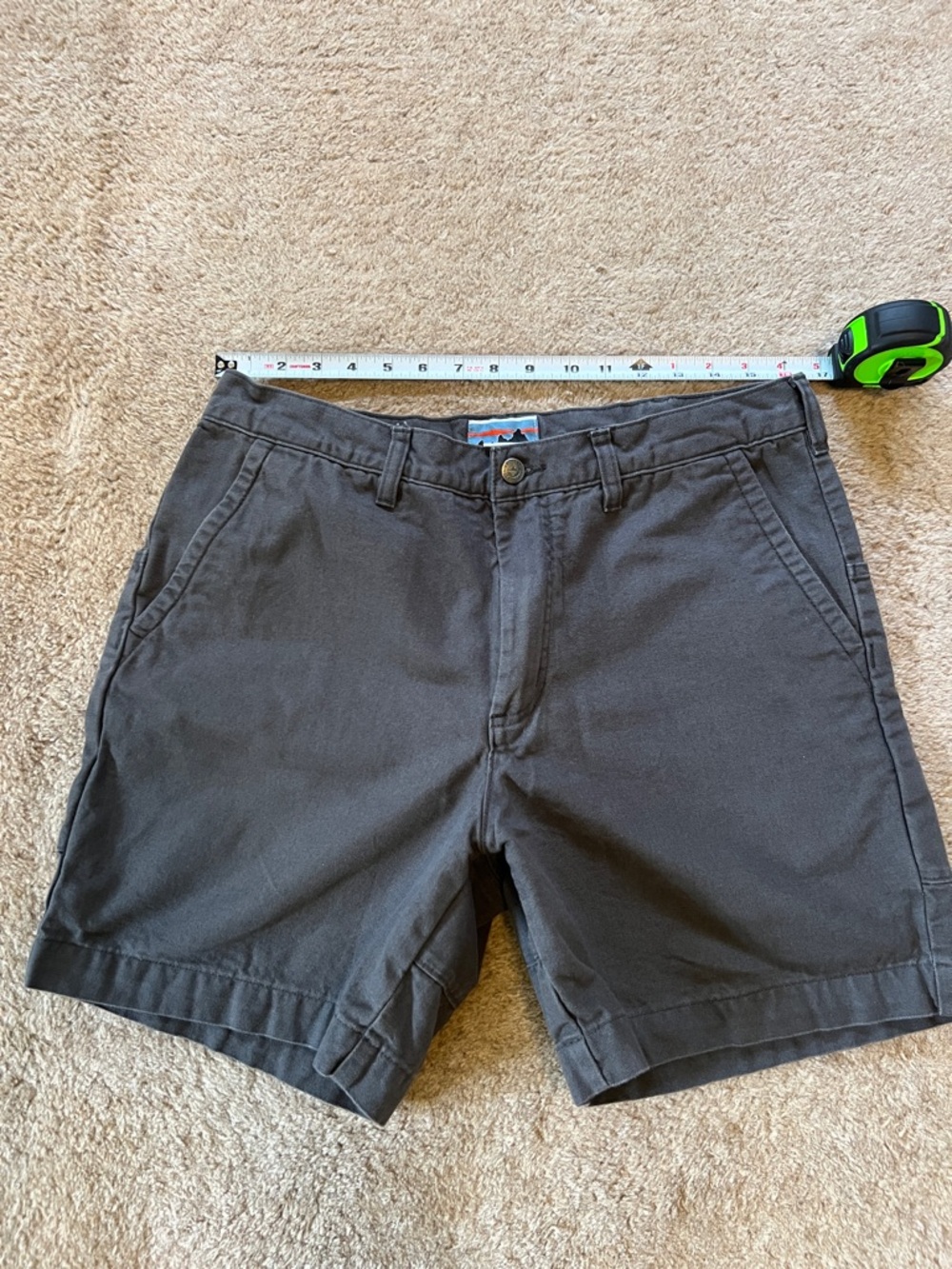 Patagonia Men’s Heritage stand up Shorts - Charcoal Gray. 7 inch